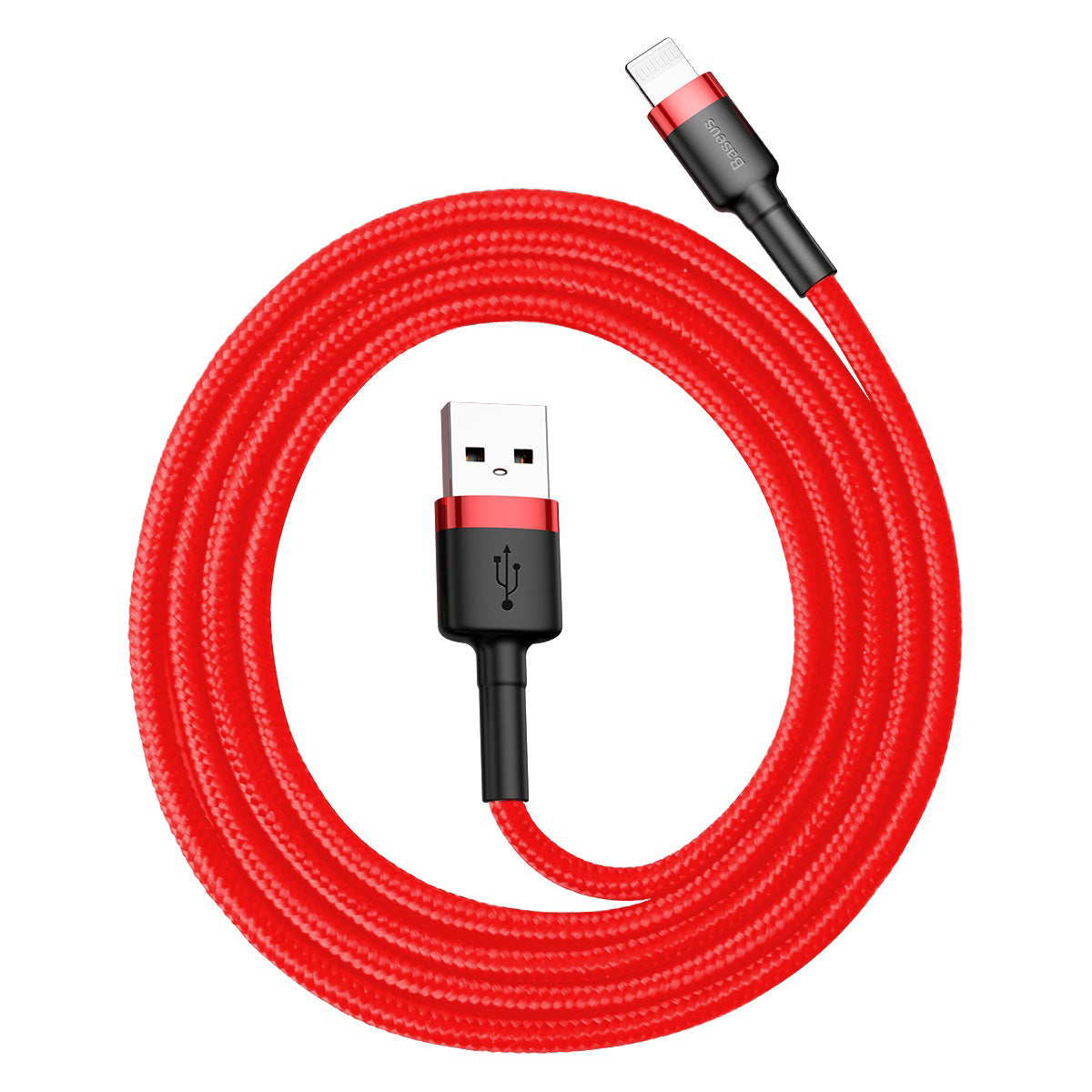 BASEUS KABEL CAFULE USB - LIGHTNING 1,0M 2,4A CZERWONY
