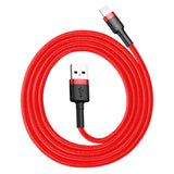 BASEUS KABEL CAFULE USB - LIGHTNING 1,0M 2,4A CZERWONY