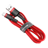 BASEUS KABEL CAFULE USB - LIGHTNING 1,0M 2,4A CZERWONY