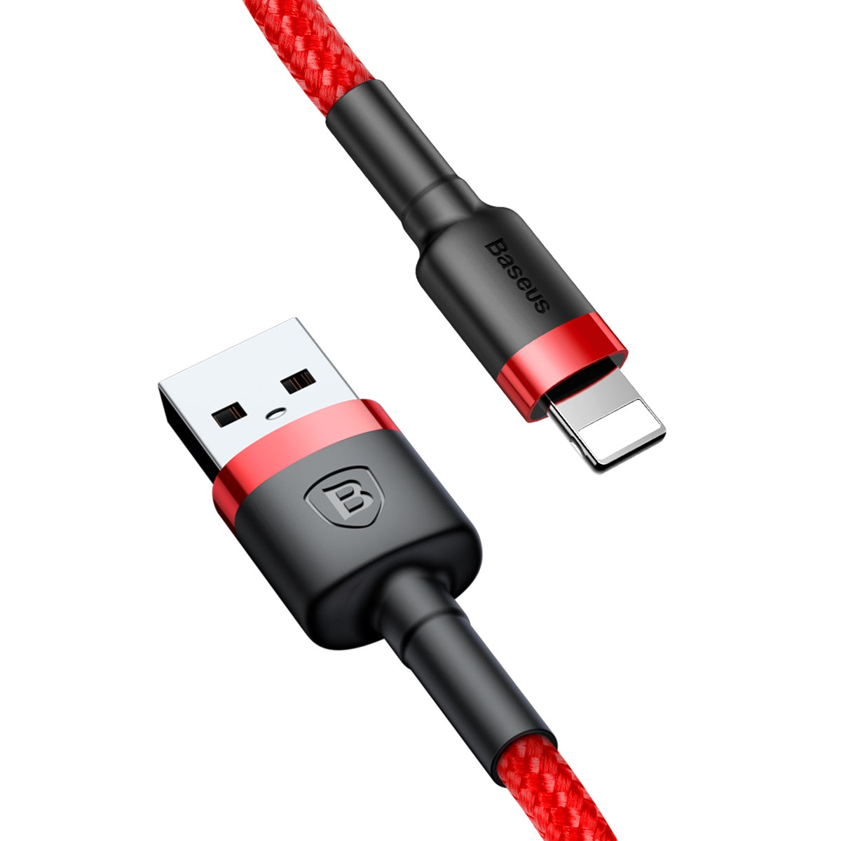BASEUS KABEL CAFULE USB - LIGHTNING 1,0M 2,4A CZERWONY