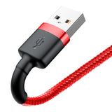 BASEUS KABEL CAFULE USB - LIGHTNING 1,0M 2,4A CZERWONY