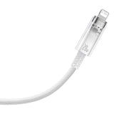 BASEUS KABEL EXPLORER PD USB-C - LIGHTNING 1,0M BIAŁY Z KONTROLĄ TEMPERATURY 20W