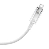 BASEUS KABEL EXPLORER PD USB-C - LIGHTNING 2,0M BIAŁY Z KONTROLĄ TEMPERATURY 20W