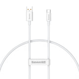 BASEUS KABEL SUPERIOR USB - USB-C 1M BIAŁY 100W
