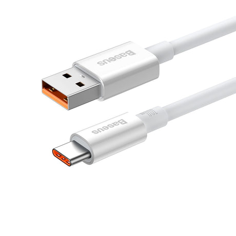 BASEUS KABEL SUPERIOR USB - USB-C 1M BIAŁY 100W