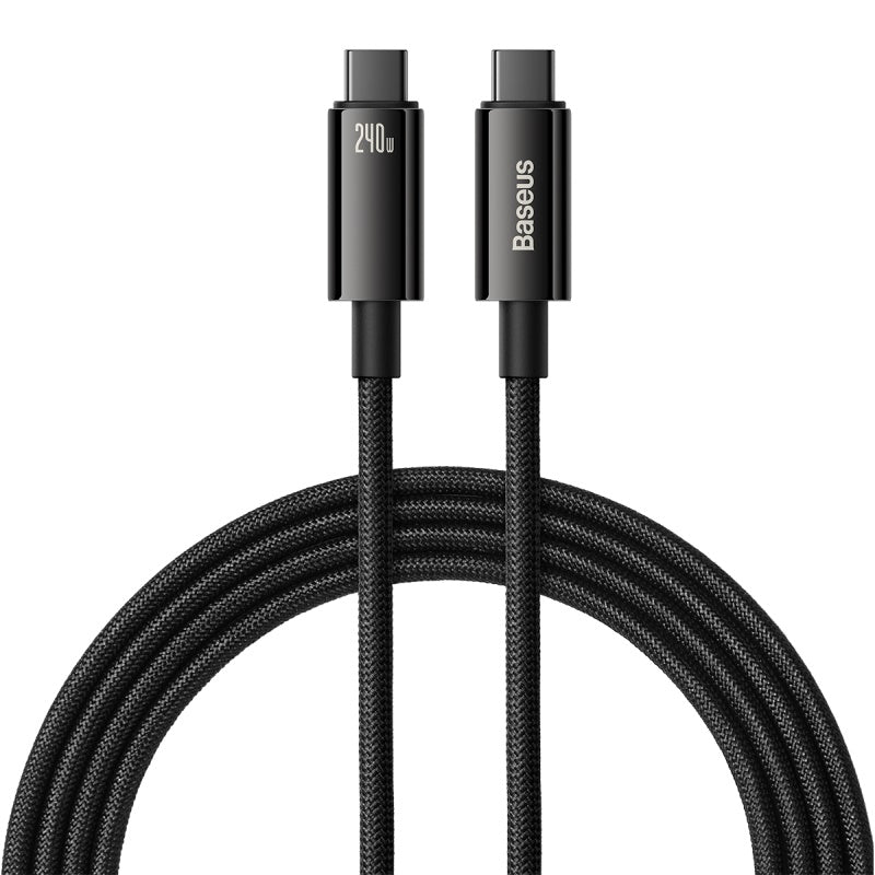 BASEUS KABEL TUNGSTEN PD USB-C - USB-C 3,0M CZARNY 240W