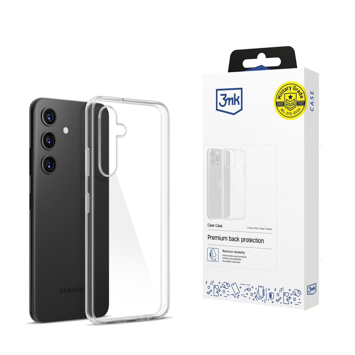 ETUI SAMSUNG GALAXY S24+ - 3MK CLEAR CASE