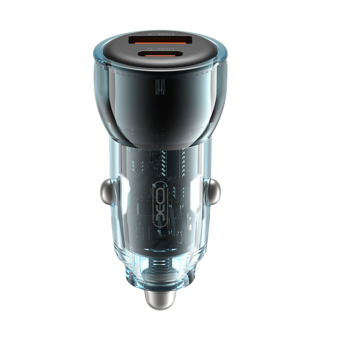XO ŁADOWARKA SAMOCHODOWA CC60 60W 1X USB 1X USB-C NIEBIESKA