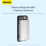BASEUS POWER BANK MAGNETYCZNY MINI 20W 10000MAH CZARNY