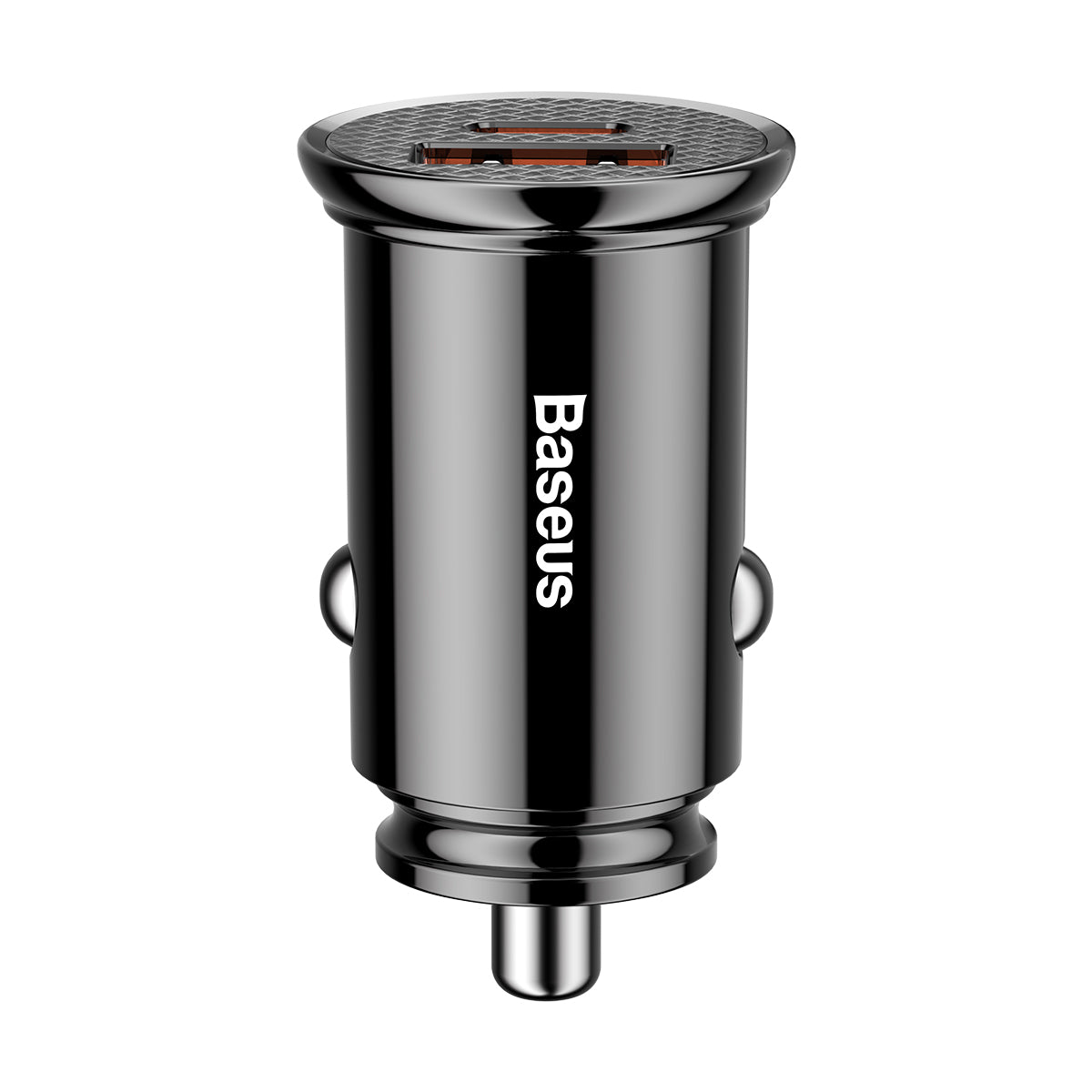 BASEUS ŁADOWARKA SAMOCHODOWA USB-C - USB CZARNA CIRCULAR PLASTIC PD QC 3.0 PPS