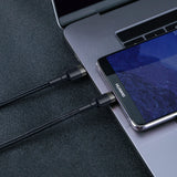 BASEUS KABEL CAFULE PD 2.0 USB-C - USB-C 1,0M 3A SZARO-CZARNY 60W
