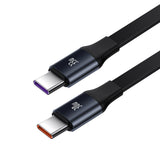 BASEUS ŁADOWARKA SAMOCHODOWA ENJOYMENT RETRACTABLE 2W1 30W CZARNA Z KABLEM 2X USB-C