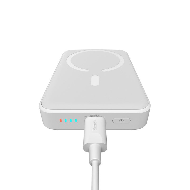 BASEUS POWER BANK MAGNETYCZNY MINI 20W 10000MAH BIAŁY