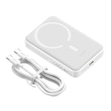 BASEUS POWER BANK MAGNETYCZNY MINI 30W 10000MAH BIAŁY