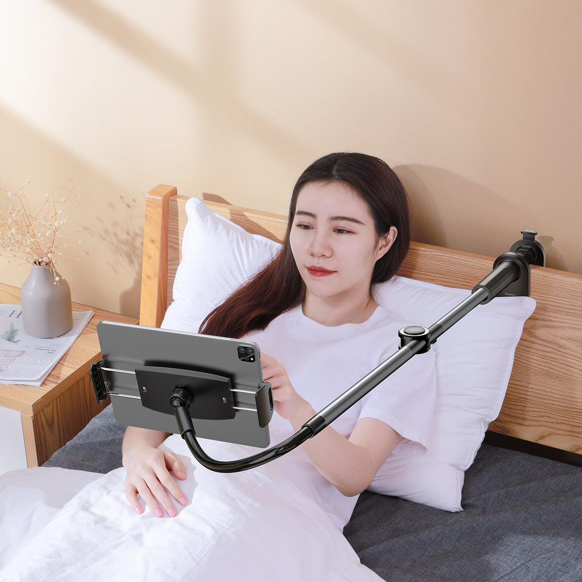 BASEUS UCHWYT OTAKU LAZY PRO SZARY