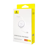 BASEUS KABEL FREE2DRAW MINI USB-C - USB-C 1,0M 100W BIAŁY ZWIJANY