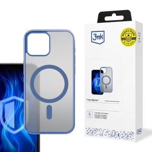 ETUI APPLE IPHONE 16 - 3MK FROSTY MAGCASE BLUE NIEBIESKIE