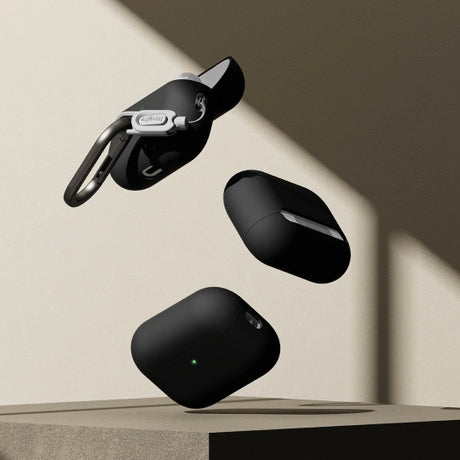 ETUI NA SŁUCHAWKI RINGKE SILICONE APPLE AIRPODS PRO 3 BLACK CZARNE