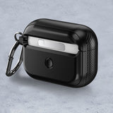 ETUI NA SŁUCHAWKI  TECH-PROTECT DEFENDER HOOK MAGSAFE APPLE AIRPODS PRO 1 / 2 CZARNE