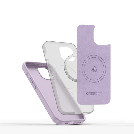 ETUI TECH-PROTECT SILICONE PURE MAGSAFE IPHONE 14 FIOLETOWE