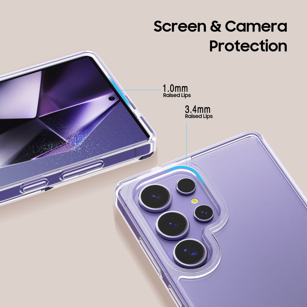 ETUI TECH-PROTECT FLEXAIR HYBRID SAMSUNG GALAXY S25 ULTRA CLEAR TRANSPARETNE