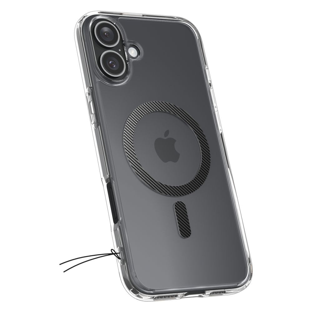 ETUI SPIGEN ULTRA HYBRID MAG MAGSAFE IPHONE 16 TRANSPARETNO KARBONOWE