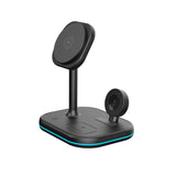ŁADOWARKA INDUKCYJNA 3W1 TECH-PROTECT QI15W-A27 3IN1 MAGNETIC MAGSAFE WIRELESS CHARGER CZARNA