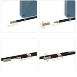 ETUI ZE SMYCZKĄ TECH-PROTECT FLEXAIR CHAIN MAGSAFE IPHONE 15 PRO MAX CZARNA I BEŻOWA