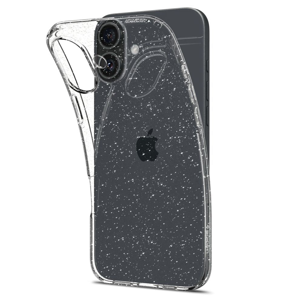 ETUI SPIGEN LIQUID CRYSTAL IPHONE 16 GLITTER CRYSTAL TRANSPARENTNO BROKATOWE