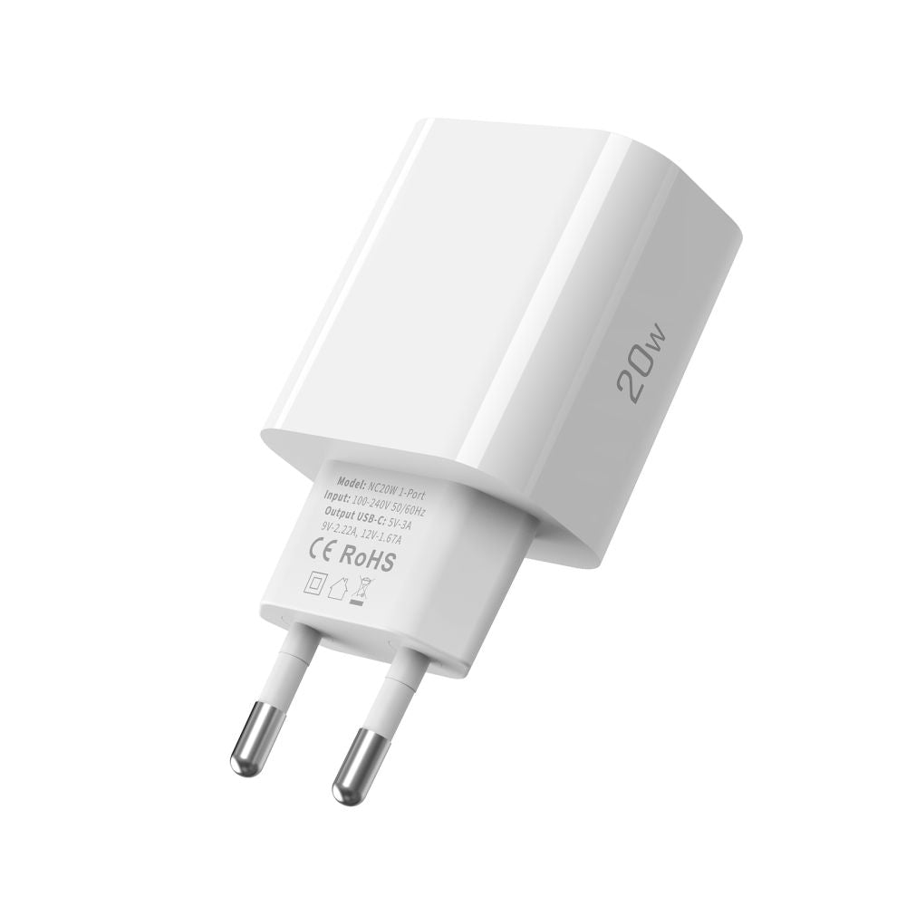 ŁADOWARKA SIECIOWA TECH-PROTECT NC20W 1-PORT NETWORK CHARGER PD20W BIAŁA