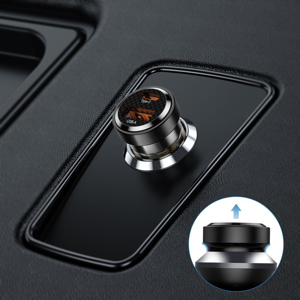 ŁADOWARKA SAMOCHODOWA TECH-PROTECT CC30W 2-PORT CAR CHARGER PD30W/QC3.0 CZARNA