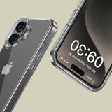ETUI TECH-PROTECT FLEXAIR HYBRID IPHONE 16 CLEAR TRANSPARETNE