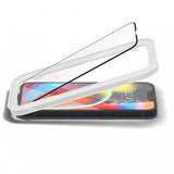 SZKŁO HARTOWANE SPIGEN ALM GLASS FC 2-PACK IPHONE 13 / 13 PRO / 14 / 16E BLACK CZARNA RAMKA