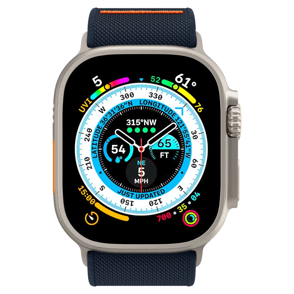 PASEK SPIGEN FIT LITE ULTRA APPLE WATCH 6 / 7 / 8 / 9 / 10 / SE / ULTRA 1 / 2 (44 / 45 / 46 / 49 MM) NAVY NIEBIESKI