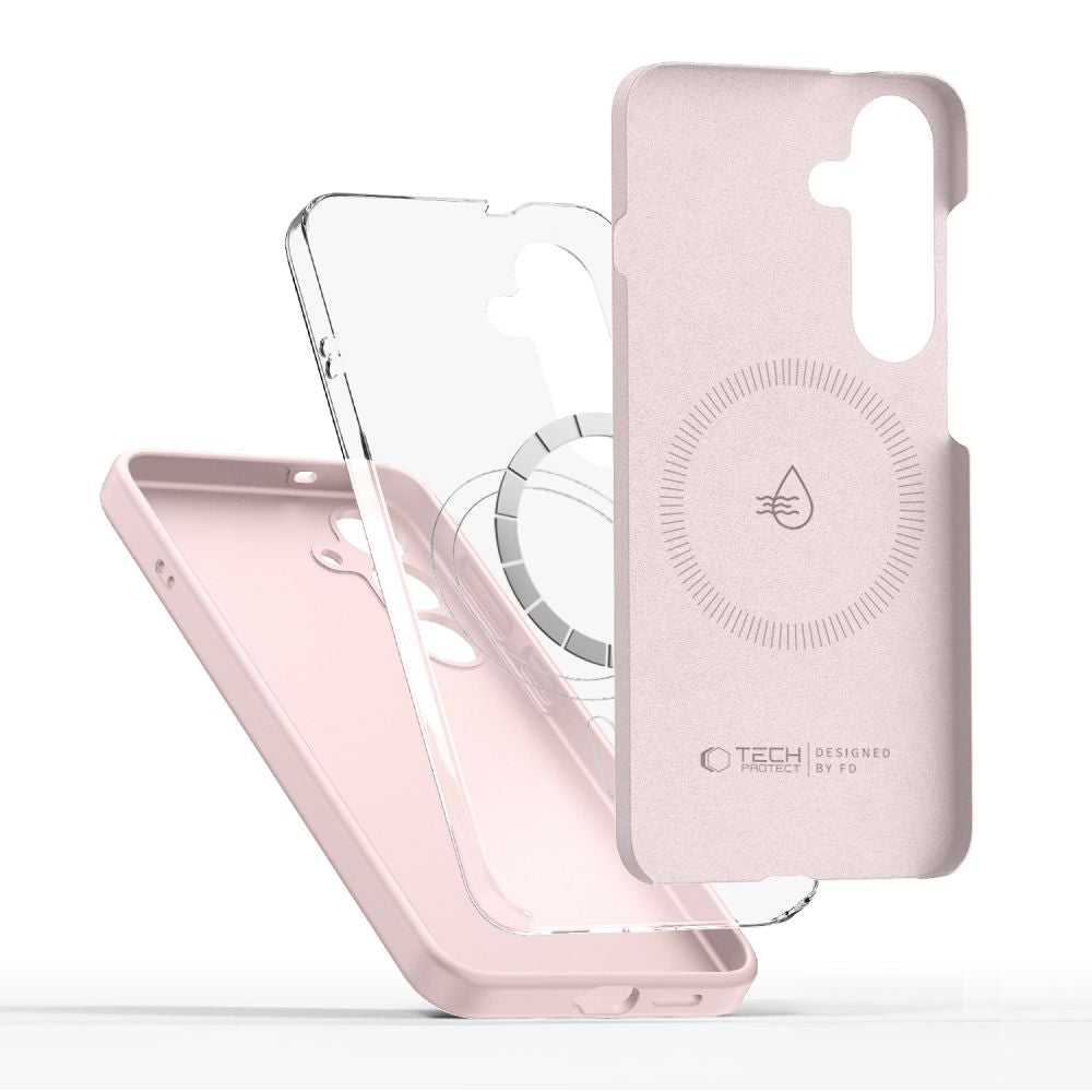 ETUI TECH-PROTECT LIQUID SILICONE MAGSAFE SAMSUNG GALAXY S25 RÓŻOWE