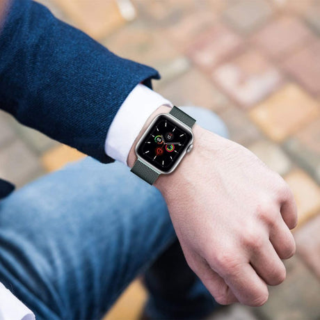 PASEK TECH-PROTECT MILANESEBAND APPLE WATCH 6 / 7 / 8 / 9 / 10 / SE / ULTRA 1 / 2 (44 / 45 / 46 / 49 MM) RÓŻOWO ZŁOTY