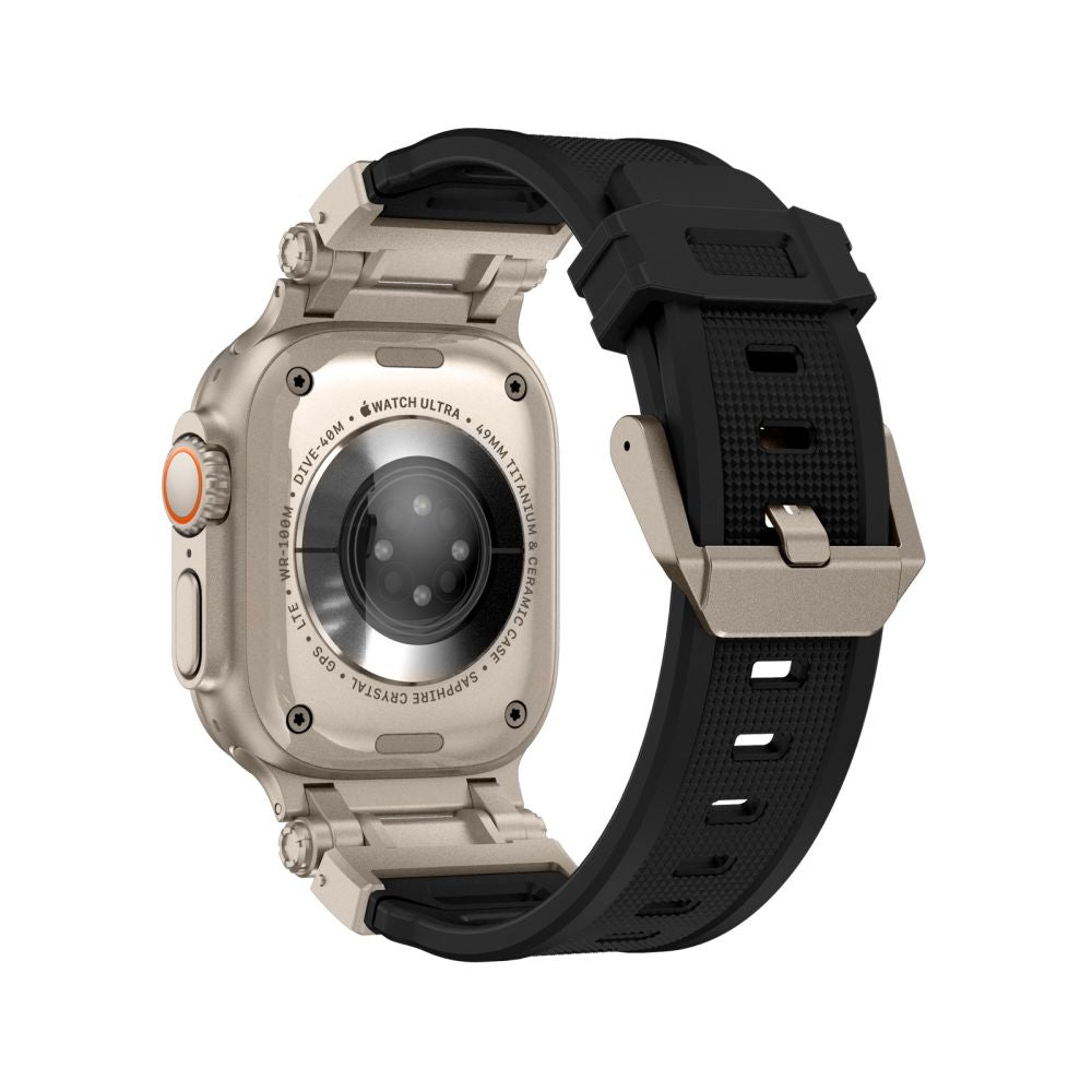 PASEK TECH-PROTECT DELTA PRO APPLE WATCH 6 / 7 / 8 / 9 / 10 / SE / ULTRA 1 / 2 (44 / 45 / 46 / 49 MM) TYTANOWO CZARNY