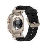PASEK TECH-PROTECT DELTA PRO APPLE WATCH 6 / 7 / 8 / 9 / 10 / SE / ULTRA 1 / 2 (44 / 45 / 46 / 49 MM) TYTANOWO CZARNY