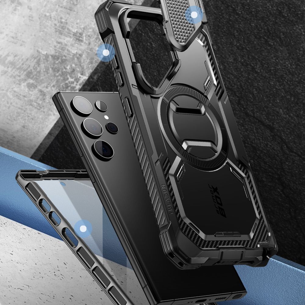 ETUI SUPCASE IBLSN ARMORBOX MAG MAGSAFE GALAXY S24 ULTRA BLACK CZARNE