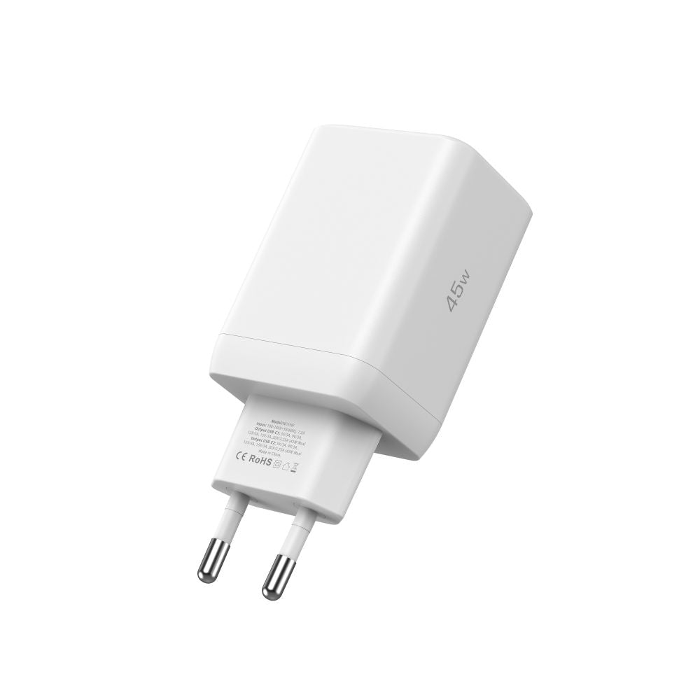 ŁADOWARKA SIECIOWA TECH-PROTECT NC45W-GAN 2-PORT NETWORK CHARGER PD45W BIAŁA