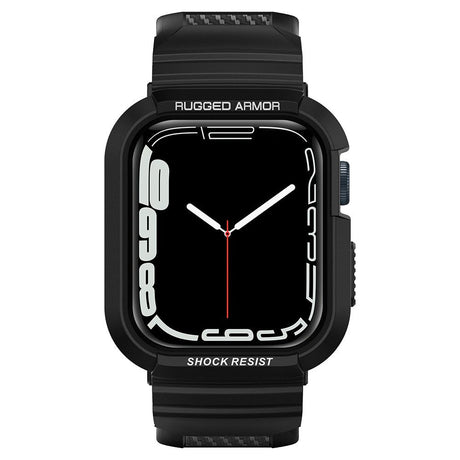 PASEK SPIGEN RUGGED ARMOR ”PRO” APPLE WATCH 4 / 5 / 6 / 7 / 8 / 9 / SE (44 / 45 MM) CZARNY
