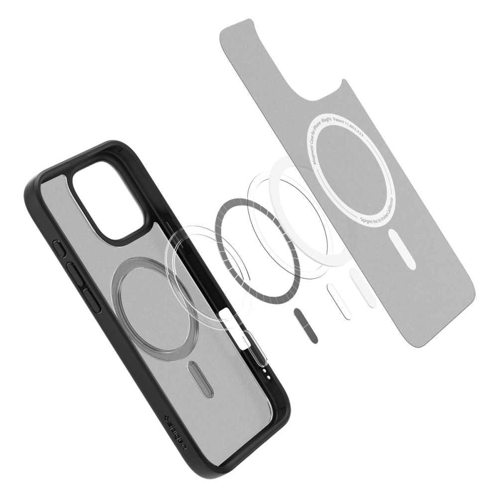 ETUI SPIGEN ULTRA HYBRID MAG MAGSAFE IPHONE 16 PRO MAX FROST BLACK MATOWE CZARNE