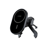 UCHWYT SAMOCHODOWY Z ŁADOWANIEM INDUKCYJNYM TECH-PROTECT MM15W-V6 MAGNETIC MAGSAFE STABLE VENT CAR MOUNT WIRELESS CHARGER 15W CZARNY