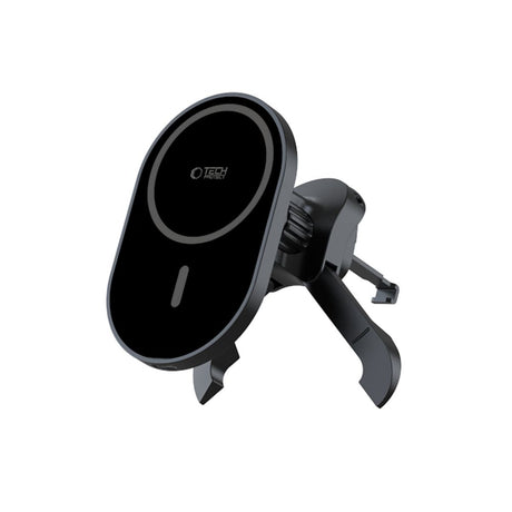 UCHWYT SAMOCHODOWY Z ŁADOWANIEM INDUKCYJNYM TECH-PROTECT MM15W-V6 MAGNETIC MAGSAFE STABLE VENT CAR MOUNT WIRELESS CHARGER 15W CZARNY