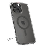 ETUI SPIGEN ULTRA HYBRID MAG MAGSAFE IPHONE 16 PRO TRANSPARETNO GRAFITOWE