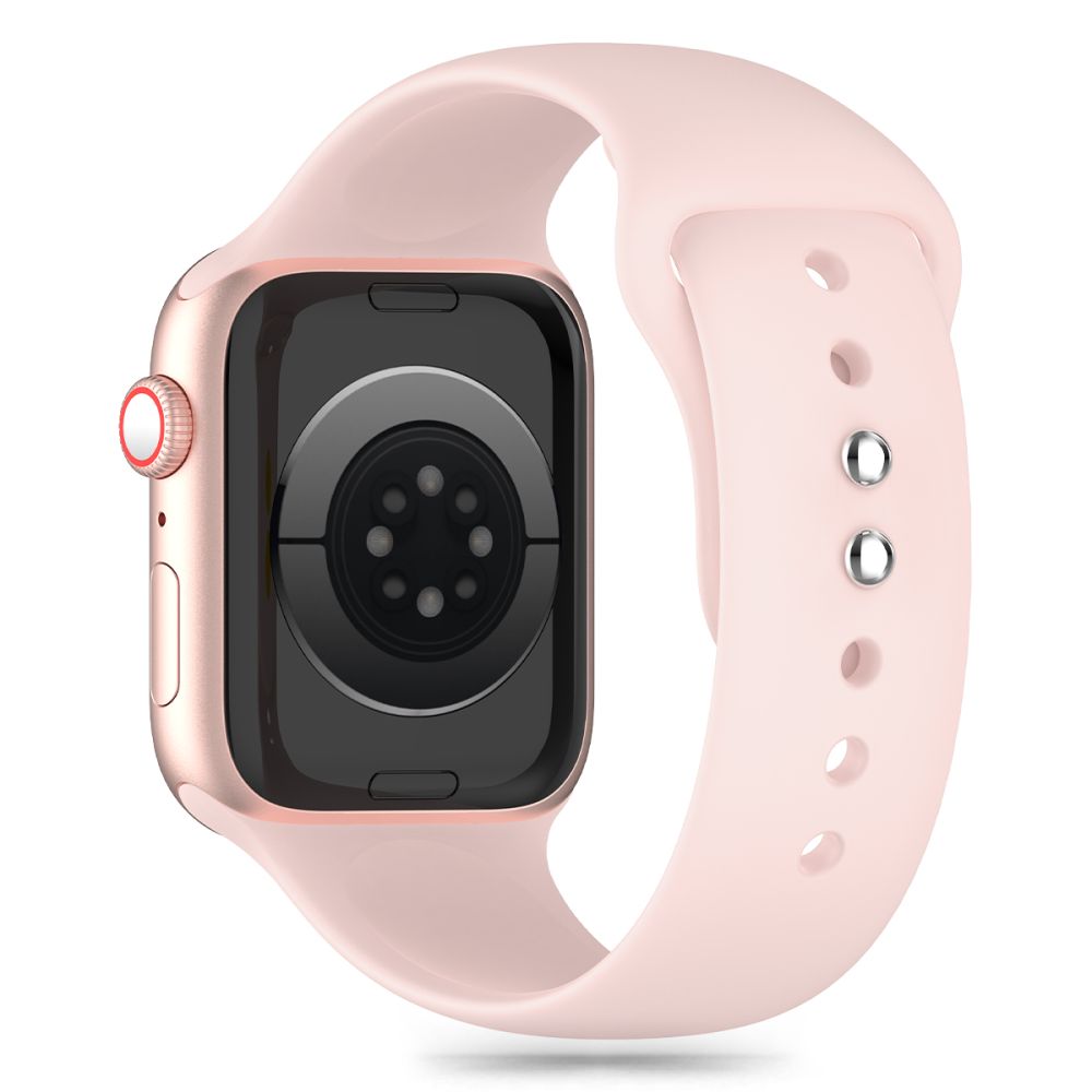PASEK TECH-PROTECT SILICONE APPLE WATCH 6 / 7 / 8 / 9 / 10 / SE / ULTRA 1 / 2 (44 / 45 / 46 / 49 MM) LIGHT PINK RÓŻOWY