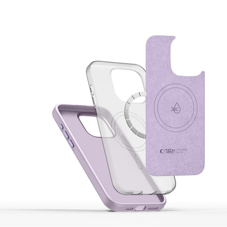 ETUI TECH-PROTECT SILICONE PURE MAGSAFE IPHONE 15 PRO FIOLETOWE