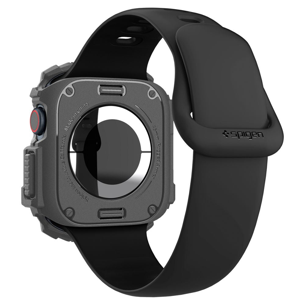 ETUI NAKŁADKA SPIGEN RUGGED ARMOR APPLE WATCH 10 (46 MM) DARK GREY SZARE