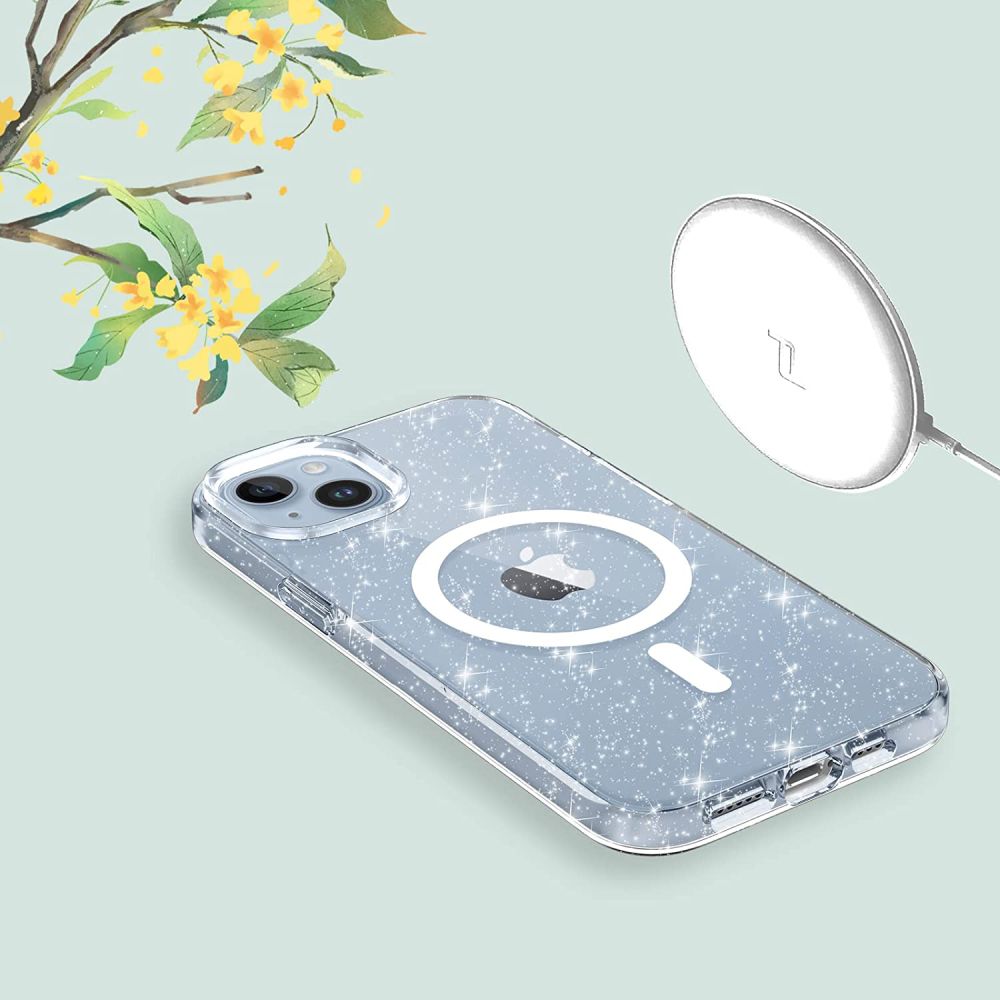 ETUI TECH-PROTECT FLEXAIR HYBRID MAGSAFE IPHONE 13 / 14 BROKATOWE