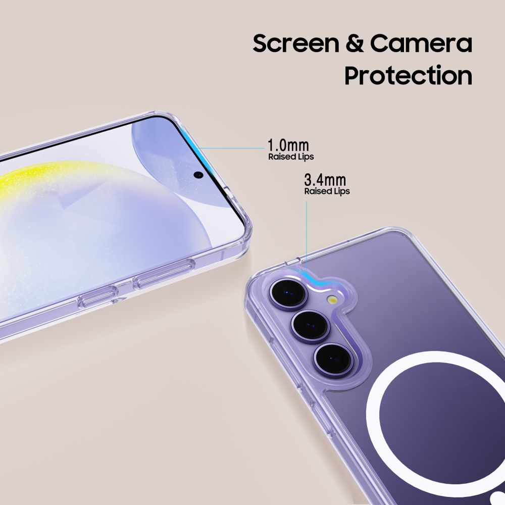ETUI TECH-PROTECT FLEXAIR HYBRID MAGSAFE SAMSUNG GALAXY S25 CLEAR TRANSPARETNE
